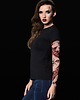 t-shirt damskie T-shirt damski z tatuażem Bloody Spiders 1