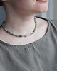 chokery Choker Zielony kwarc z zawieszką w kształcie agrafki 4