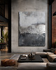 obrazy Abstrakcja Loft no.4 SREBRO Ręcznie malowany obraz 140x140 XXL 7