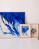 obrazy Obraz na płótnie ręcznie malowany  The Sound of the Waves 100x100 cm 1