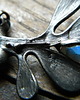 bransoletki wire wrapping labradoryt w liściach - bransoleta 3