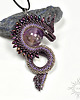 wisiory Synir, wisior ze smokiem, beading 2