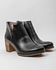 botki damskie SKÓRZANE BOTKI DO KOSTKI ZAPATO 501 CZARNY 1