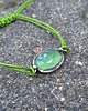 bransoletki wire wrapping Zielona na lato   - bransoletka sznurkowa 1