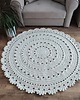 dywany Dywan szydełkowy okrągły ze sznurka bawełnianego 130cm 4