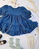 sukienki dla dziewczynki Sukienka Dresowa Blue Dress 3
