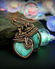 kolczyki wire wrapping Kolczyki z howlitem 5