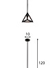 lampy wiszące Lampa wisząca zwis żyrandol lampa na sufit czarna LED E27 1