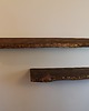 półki Półka drewniana wisząca na ścianę z żywą krawędzią grubość 38 mm 4