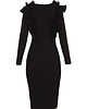 sukienki midi damskie Sukienka czarna YY100080_RAL9005 4