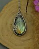 wisiory Duży wisior kolorowy labradoryt wire wrapping 2
