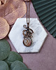 wisiory Miedziany wisiorek wire wrapping z agatem #222 1