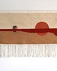 Ozdoby na ścianę Ręcznie tkany kilim  - wełniana makatka -  REFLEKSJA w beżu 1