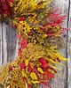 wianki wielkanocne Wiosenny wianek na drzwi #20, dekoracja z suszu, 45 cm 1