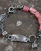 bransoletki wire wrapping Rodochrozyt srebrna oksydowana bransoleta 3