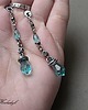 kolczyki z kamieniami Kolczyki Apatyt & kryształ Swarovski - 7
