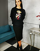 bluza bez kaptura damska Bluza z psem 1