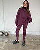 bluza bez kaptura damska Bluza Patchouli zamek mauve wine 9