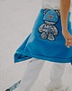 bluza z kapturem damska Bluza oversize Blue Teddy dla mamy i taty 3