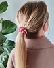 gumki do włosów Gumka jedwabna, scrunchie, gumka satynowa truskawkowy róż MINI 2