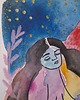 grafiki i ilustracje Kobieta w kolorach akwarela 1