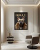 grafiki i ilustracje PLAKAT DOGUE bulldog,  portret psa, okładka magazynu modowego, mops 3