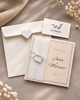 kartki scrapbooking Kartka ślubna z kieszonką na pieniądze i sercem AMORE 1
