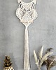 makramy Duża Sowa Makrama z Długim Ogonem Elegancka Dekoracja Boho 80 cm 6