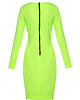 sukienki mini damskie Sukienka neonowozielona YY100084_RAL6018 3