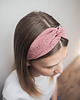 opaski do włosów Lniana opaska supeł do włosów Dusty Pink 3