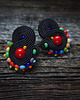 kolczyki soutache Kolorowe Lentinki- kolczyki soutache 1