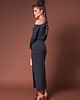 spódnice midi Kopertowa spódnica - Emily Maxi Black 1