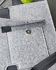 torby XXL Designerska torba z filcu ver. 2 - szara - z kieszonką 3