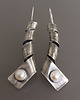kolczyki wire wrapping zakręcone perły - kolczyki 4