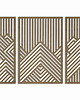 Ozdoby na ścianę 3D DEKORACYJNE PANELE GEOMETRYCZNE, NOWOCZESNA DEKORACJA ŚCIENNA, BEJCA 2