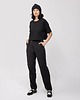 t-shirt damskie T-shirt Active Crop black 1