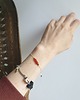 bransoletki z kamieni naturalnych Bransoletka BOHO sznurkowa miodowy, amazonit, hematyt 5