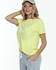 t-shirt damskie T-SHIRT żółty BASIC z nadrukiem Koliber 2