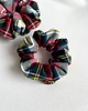 gumki do włosów Scrunchie w kolorową kratkę Oxford Mist 2