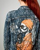 kurtki damskie Kurtka jeansowa ręcznie malowana CUSTOM / Dziewczyna z Perłą / Rozmiar XS 1