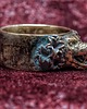 pierścionki - różne Koci pierścień z brązu pokryty zieloną patyną (Unisex) 7