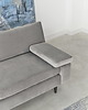 sofy i szezlongi Sofa HELSINKI szary welur, skandynawski design 2