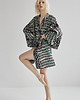 sukienki mini damskie Kimono miętowo-czarne Wildness Glow 3