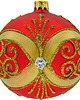 bombki ZESTAW 4 szt.: Bombki okrągłe czerwono-złote 1