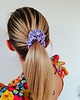 gumki do włosów Gumka jedwabna, scrunchie, frotka słodka lawenda MIDI 2