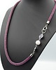 naszyjniki - inne Tangle magenta beads 1