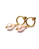 kolczyki pozłacane Kolczyki pozłacane Pearls [peach] perły vol. 26  4