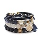 bransoletki z kamieni naturalnych Navy blue and white vol. 21 /27.04.22/ -  set 2
