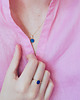 pierścionki złote Pierścionek/DROPS/złocony/lapis lazuli 3