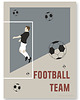 obrazy i plakaty do pokoju dziecięcego Plakat dla dzieci Football Team 4
